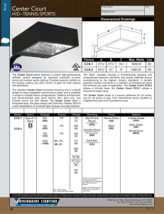 Visionaire Lighting . POG-V . Area . Center Court HID Tennis/Sports