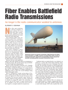 Fiber Enables Battlefield Radio Transmissions