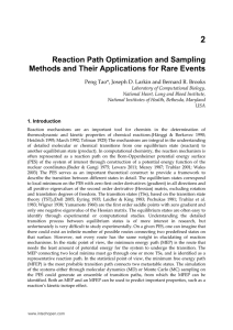 Reaction Path Optimization and Sampling Methods and Their