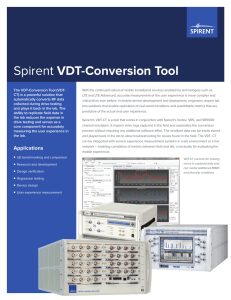 Spirent VDT-Conversion Tool
