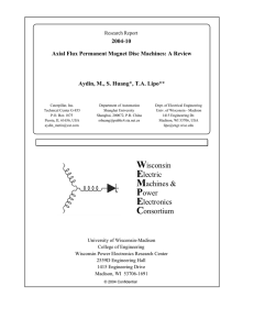 Axial Flux Permanent Magnet Disc Machines