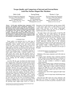 Torque Quality and Comparison of Internal and External Rotor Axial