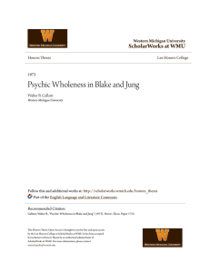 Psychic Wholeness in Blake and Jung
