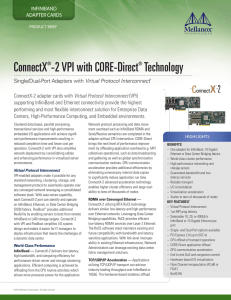 ConnectX®-2 VPI with CORE-Direct® Technology