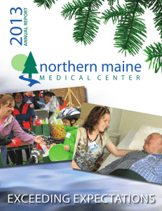 EXCEEDING EXPECTATIONS - Northern Maine Medical Center