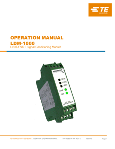 LDM-1000 Operation Manual