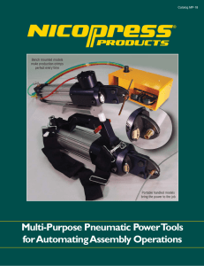 Multi-Purpose Pneumatic Power Tools for Automating Assembly