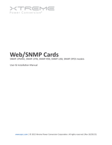 Web/SNMP Cards - Xtreme Power Conversion