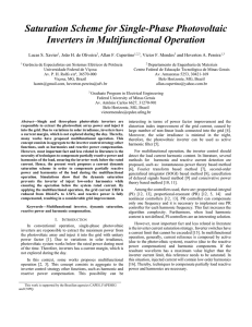 Saturation Scheme for Single-Phase Photovoltaic Inverters in