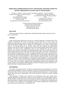 Single-phase multifunctional inverter with dynamic saturation