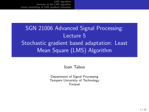 (LMS) Algorithm