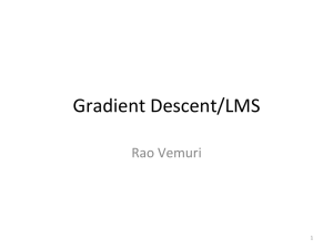 Gradient Descent/LMS