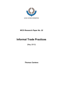 Informal Trade Practices - World Customs Organization