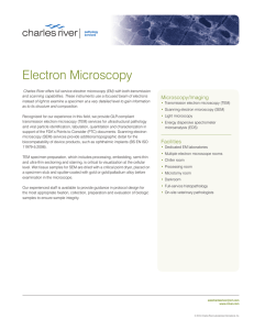 Electron Microscopy - Charles River Laboratories
