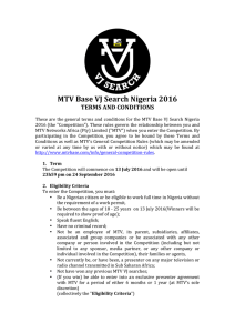 MTV Base VJ Search Nigeria 2016