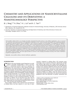 Chemistry and applications of nanocrystalline
