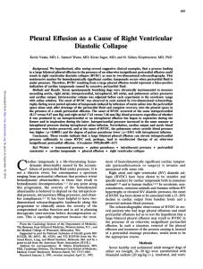 Pleural Effusion as a Cause of Right Ventricular