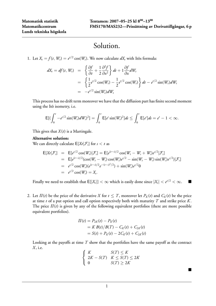 Solution Matematikcentrum