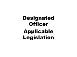 Applicable Legislation