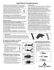 Light String Troubleshooting