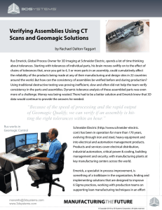 Verifying Assemblies Using CT Scans and Geomagic