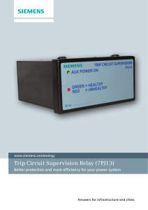 Trip Circuit Supervision Relay (7PJ13)
