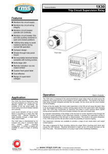 1X30 : Trip circuit supervision relay