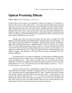 Optical Proximity Effects