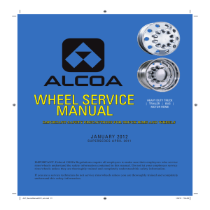 Wheel Service Manual