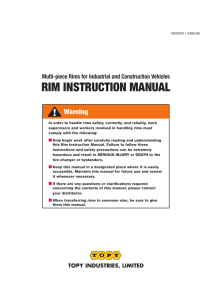 rim instruction manual