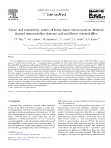 Raman and conductivity studies of boron