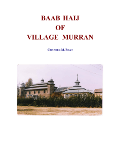 BAAB HAIJ OF VILLAGE MURRAN