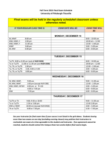 University Of Scranton Final Exam Schedule Fall 2022 Final Exam Schedule - The University Of Scranton