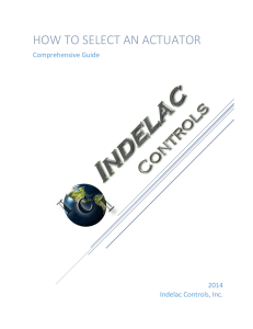 how to select an actuator