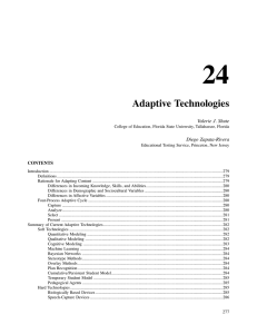 Adaptive Technologies