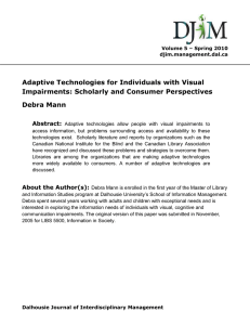 Adaptive Technologies for Individuals with Visual Impairments