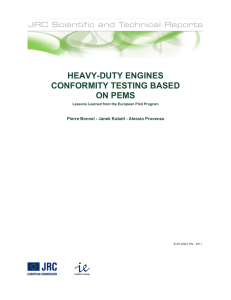 heavy-duty engines conformity testing based on pems