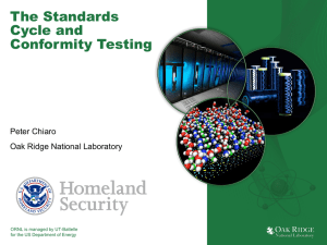 The Standards Cycle and Conformity Testing
