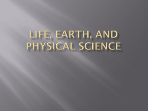 Life, Earth, and Physical Science