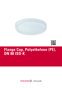 Flange Cap, Polyethelene (PE), DN 80 ISO-K