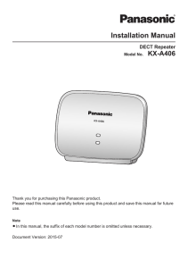 KX-A406_Installation Manual