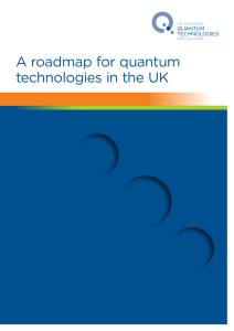 A roadmap for quantum technologies in the UK