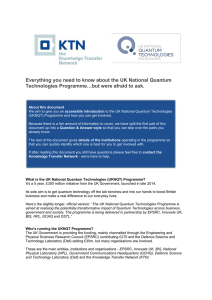 Everything you need to know about the UK National Quantum