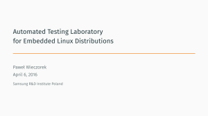 Automated Testing Laboratory for Embedded Linux Distributions