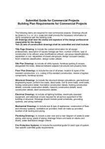 Submittal Guide for Commercial Projects Building Plan