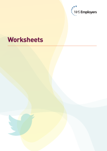 Worksheets - NHS Employers