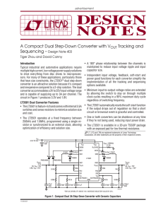 DN403 - A Compact Dual Step-Down Converter with VOUT Tracking