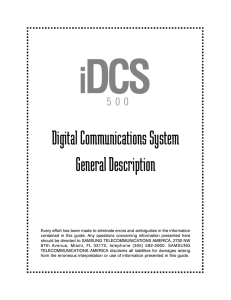 iDCS 500 General Description