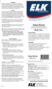 Voice Driver - ELK Products