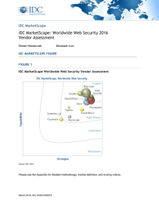 IDC MarketScape: Worldwide Web Security 2016